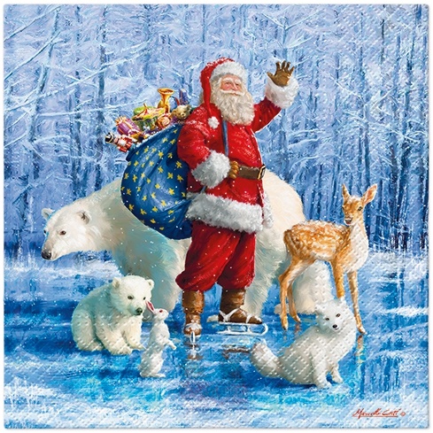 Santa Claus with Animals